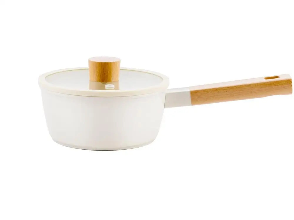 Jogo de panelas de ceramica brancas