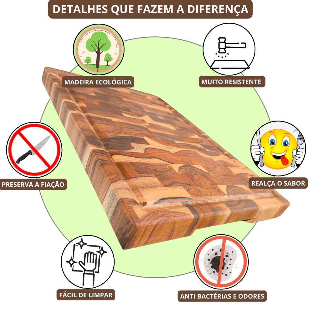 Tabua de madeira rustica